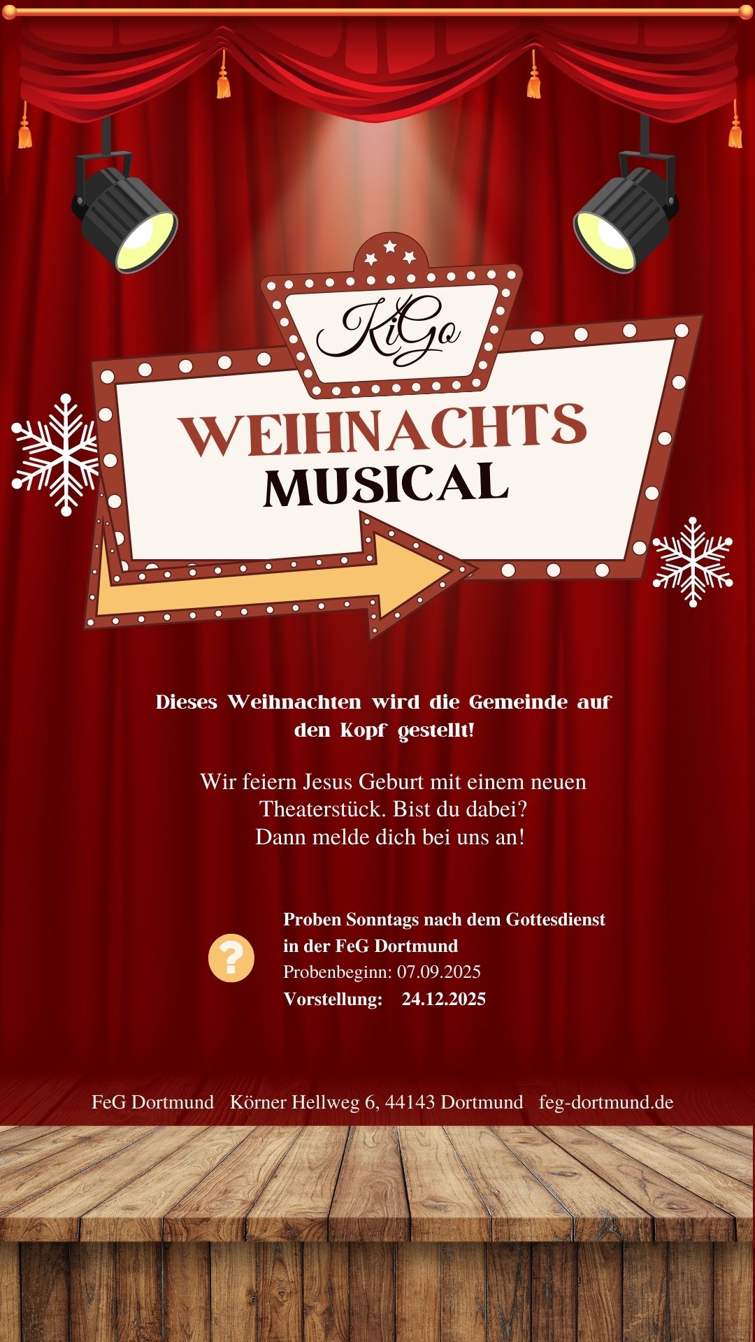 Weihnachtsmusical FeG Dortmund 2025